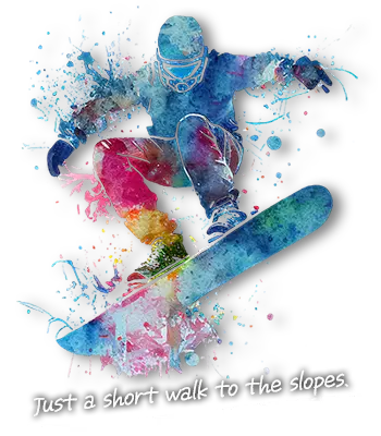 Just a short walk to the slopes