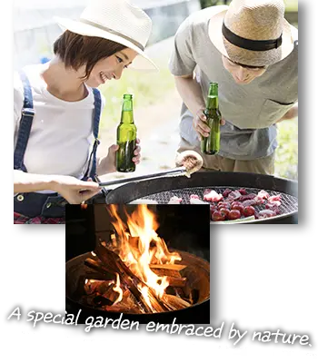 A special garden embraced by nature